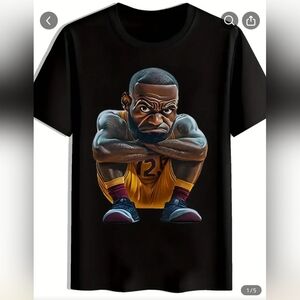 Lebron James New Black Graphic T-Shirt